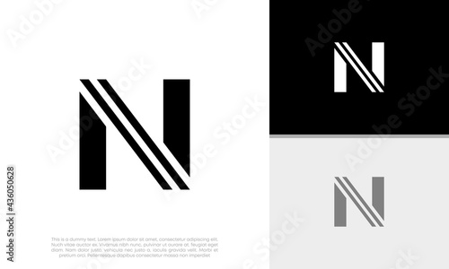 Initial N logo design. Innovative high tech logo template. Template label for blockchain technology. Free Download Initial N logo design. Innovative high tech logo template. Template label for blockchain technology. - GFXLoad