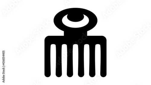 Duafe Adinkra Symbol of Good Feminine Qualities photo