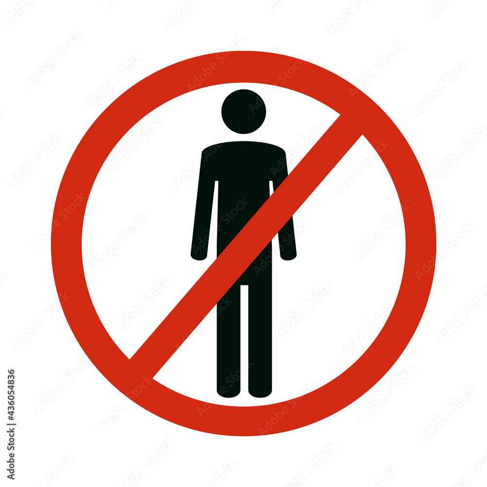 Restricted Area Sign. Enter prohibition sign Restricted Area Sign. Enter prohibition sign