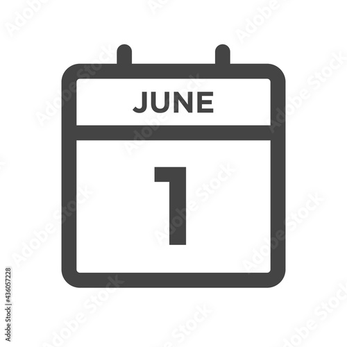 June 1 Calendar Day or Calender Date for Deadlines or Appointment