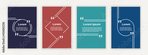 Set of pattern frames for putting text in bracket.