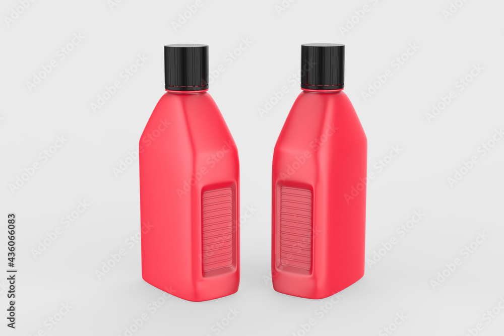 Engine oil canister isolated on white background. 3d illustration Engine oil canister isolated on white background. 3d illustration