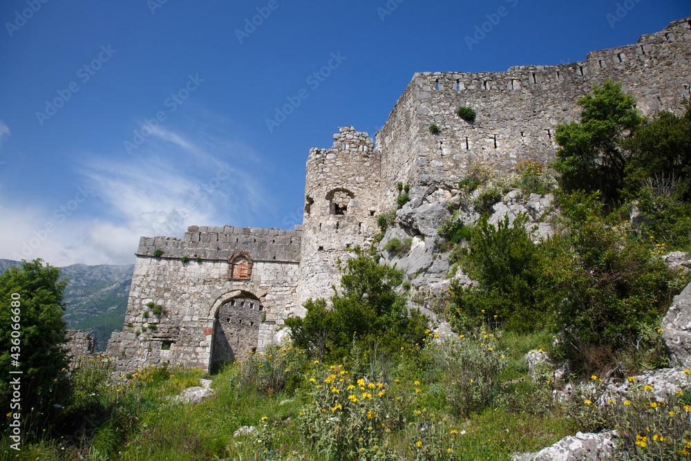 Gate of the old fortress Hai Nehai, Montenegro.