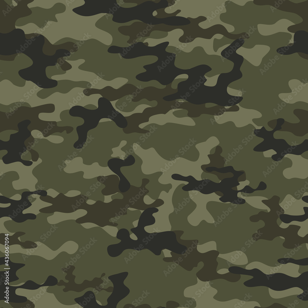 Forest camouflage pattern khaki vector seamless background. Forest camouflage pattern khaki vector seamless background.