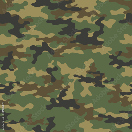  Army camouflage pattern, seamless military pattern, trendy print. Camouflage material.