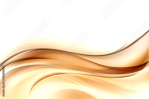 Gold waves abstract background. Modern trendy golden texture.