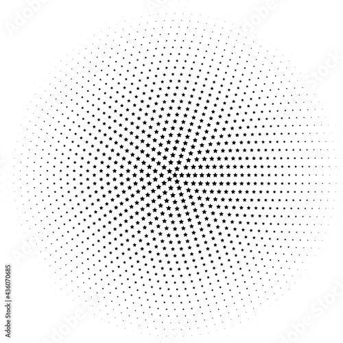 Halftone monochrome texture with dots. Circle  Zen. Minimalism  vector. Background for posters  websites  business cards  postcards  interior design.