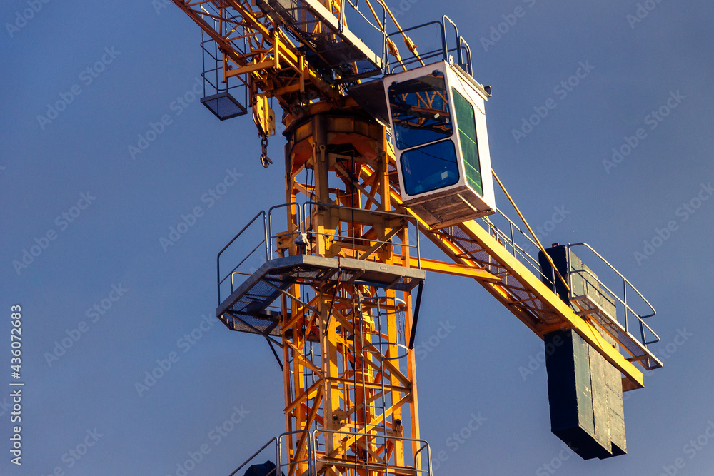 Naklejka premium crane on a construction site