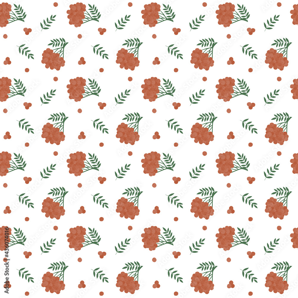 A simple pattern of twigs with years and leaves. A simple pattern of twigs with years and leaves.
