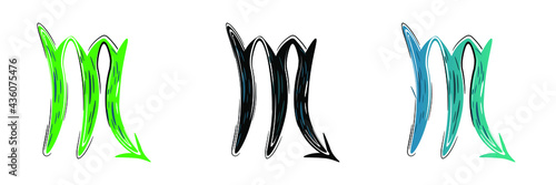 zodiac signs three options symbols