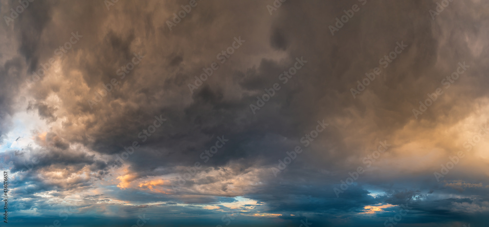 Fantastic clouds at sunrise