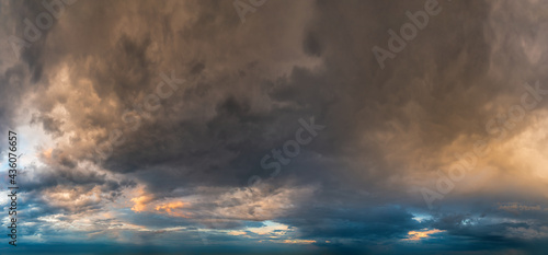 Fantastic clouds at sunrise