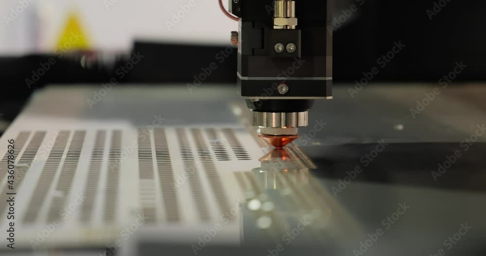 CNC Laser cutting of metal, modern industrial technology. CNC Laser cutting of metal, modern industrial technology.