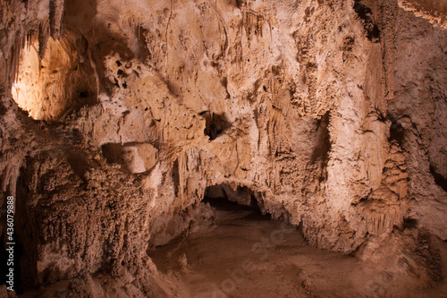 Carlsbad Caverns New Mexico. The main chamber of the Cavern Known as the Big Room