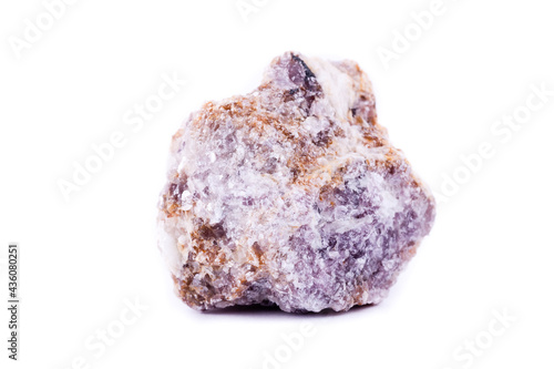 Принти на полотні macro mineral lepidolite stone on a white background