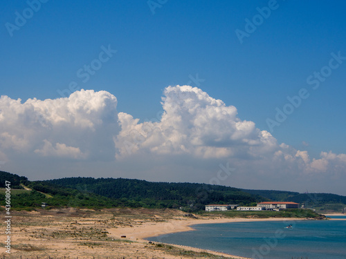 Fototapeta Naklejka Na Ścianę i Meble -   seashore of Riva, Black Sea, Riva, Beykoz.
