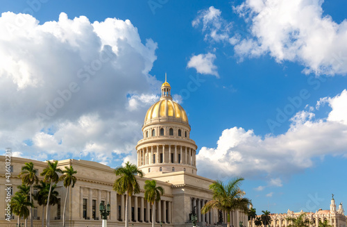 Photography National Capitol Building (Capitolio Nacional de La Habana) a public edifice and one of the most visited sites by tourists in Havana