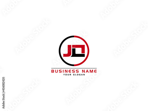 Letter JO Logo, circle jo logo icon vector for business