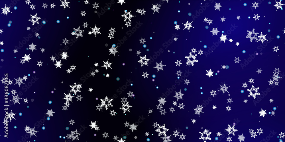 Falling Snowflakes seamless pattern flying snow Falling Snowflakes seamless pattern flying snow