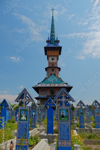 The Merry Cemetery is a cemetery in the village of Sapanta, Maramures county, Romania. In the Merry Cemetery, grave markers celebrate life with beautiful images and gentle wit.