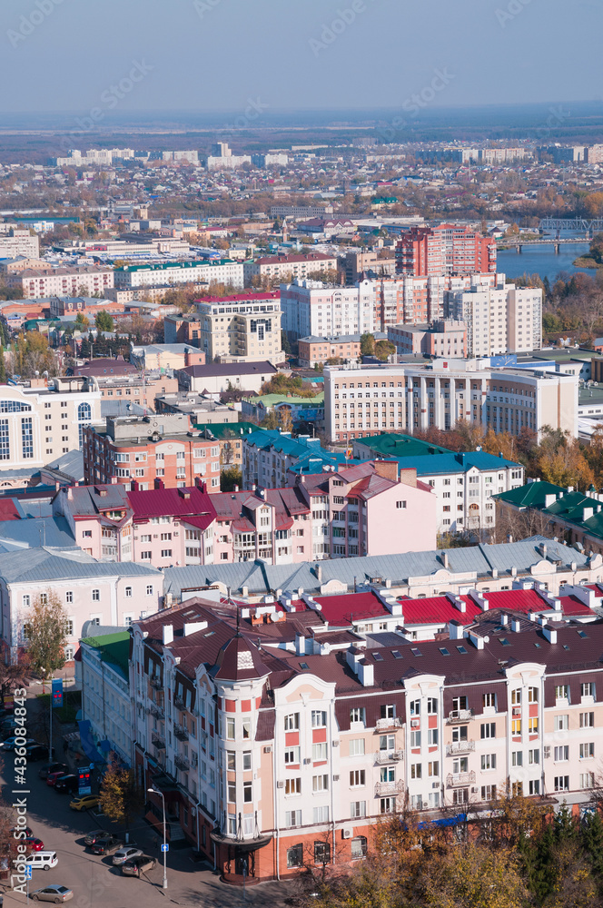 Russian City Penza In its central part.
View from the side of the Spassky Cathedral.