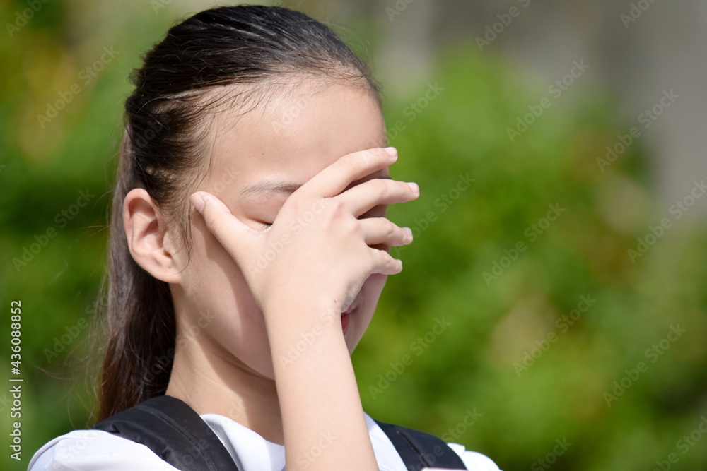 An Ashamed Beautiful Female Student An Ashamed Beautiful Female Student