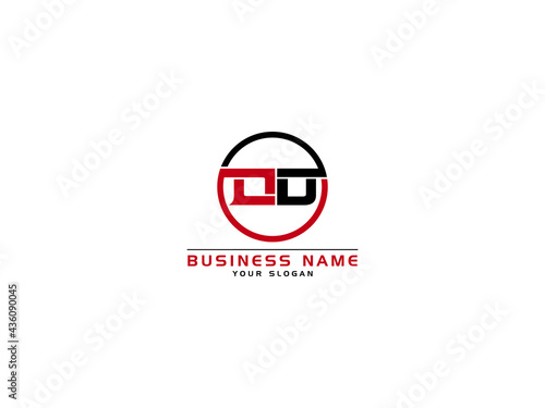Letter OD Logo, circle od logo icon vector for business