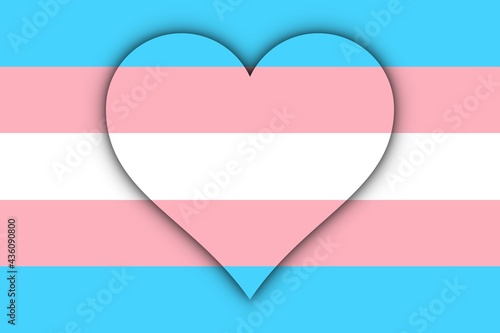 Free Download Bandera transgénero con corazón - GFXLoad