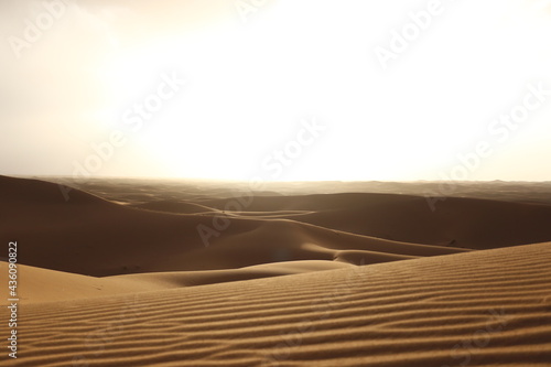 Sunset over the Sahara