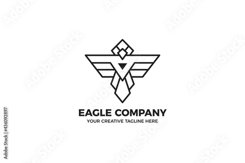 Eagle Monoline Logo Template