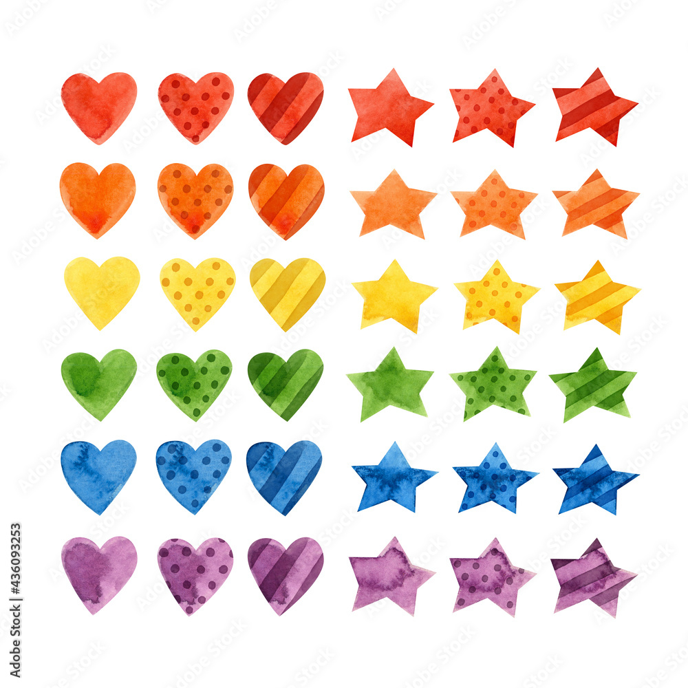 LGBT pride month - watercolor clipart. LGBT art, rainbow clipart for ...