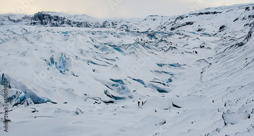 Winter View of Sólheimajökull Glacier, Iceland