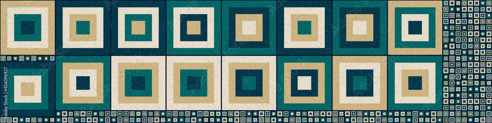 Fototapeta premium Abstract Geometric Pattern generative computational art illustration