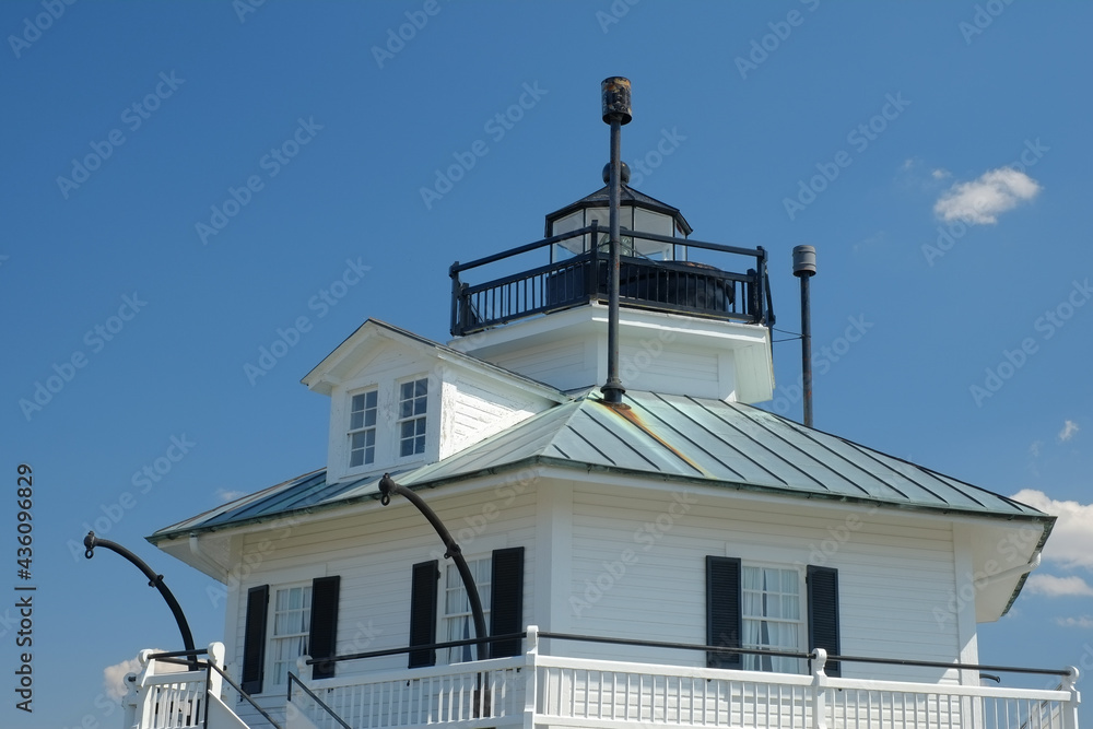 The Hooper Bay Lighthouse on the Chesapeake Bay in Maryland