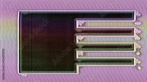 Analog Video Art Multicolored Abstract Shapes Signal Distortion