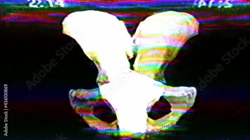 Analog Video Art Multicolored Abstract Shapes Signal Distortion