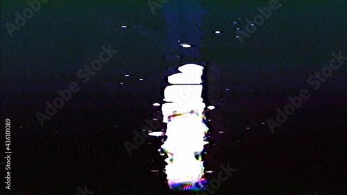 Analog Video Art Multicolored Abstract Shapes Signal Distortion