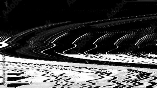 Analog Video Art Multicolored Abstract Shapes Signal Distortion