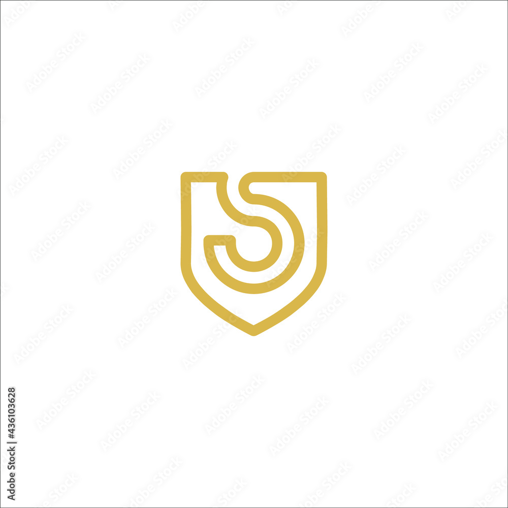 letter S shield logo letter S shield logo