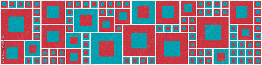 Fototapeta premium Abstract Geometric Pattern generative computational art illustration