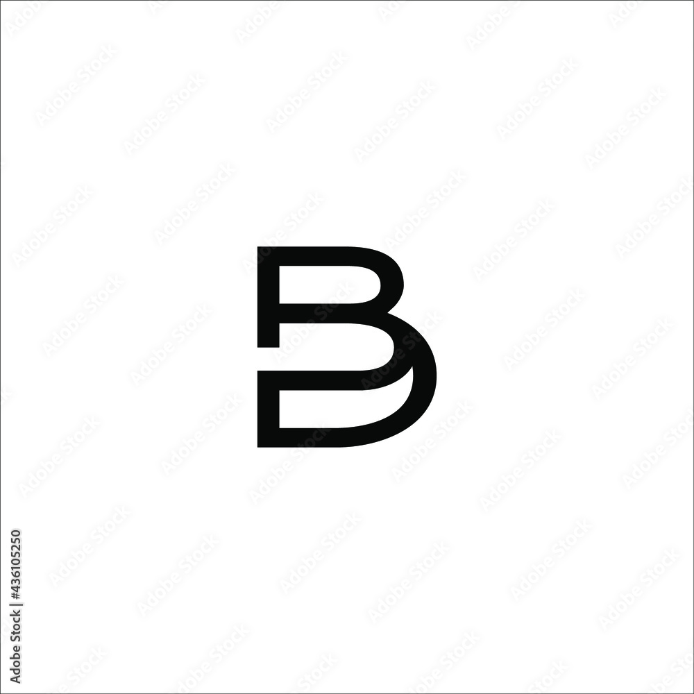 letter BD logo