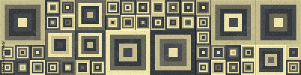 Fototapeta premium Abstract Geometric Pattern generative computational art illustration