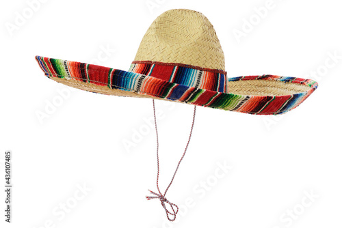 Mexican Sombrero isolated on a white background.