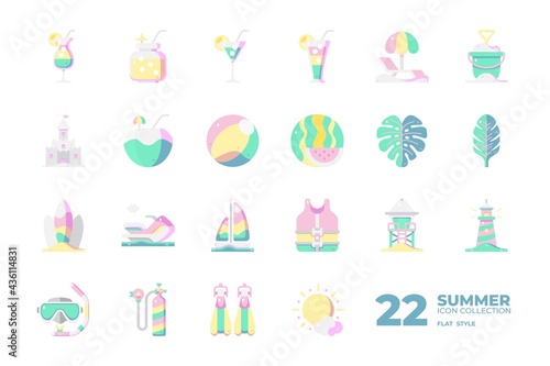 Summer Color Flat Icon