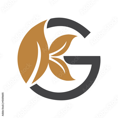 Creative abstract letter kg logo design. Linked letter gk logo design.