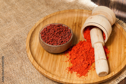 Bixa Orellana - Organic achiote; Is a seasoning and food coloring. photo