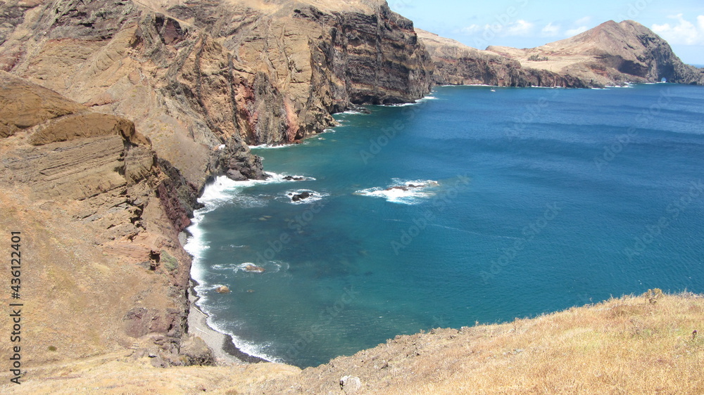 view of the coast of Island of Madeira view of the coast of Island of Madeira