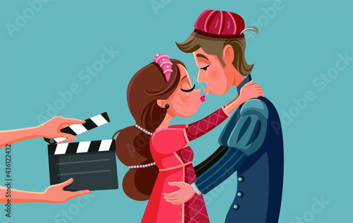 фотографія Romeo and Juliet Movie Adaptation Vector Illustration