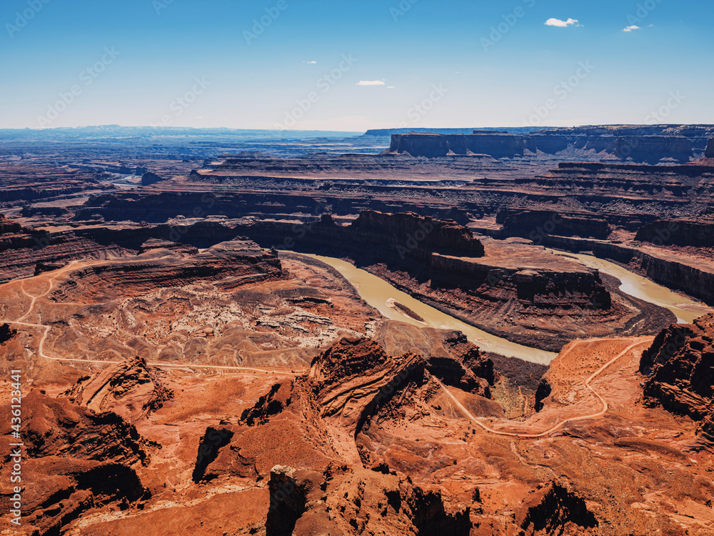 Magnificent scene in Dead Horse Point State Park of Utah