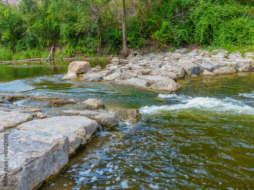 Canvastavla Rapids along the Huron river in Ann Arbor - Michigan
